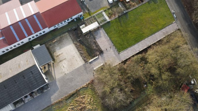 Büren Hundeschule Hundeplatz - Luftbildaufnahme des Geländes