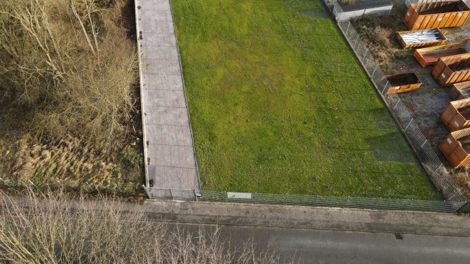 Büren Hundeschule Hundeplatz - Luftbildaufnahme des Geländes