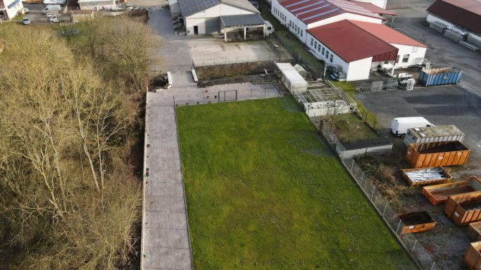 Büren Hundeschule Hundeplatz - Luftbildaufnahme des Geländes